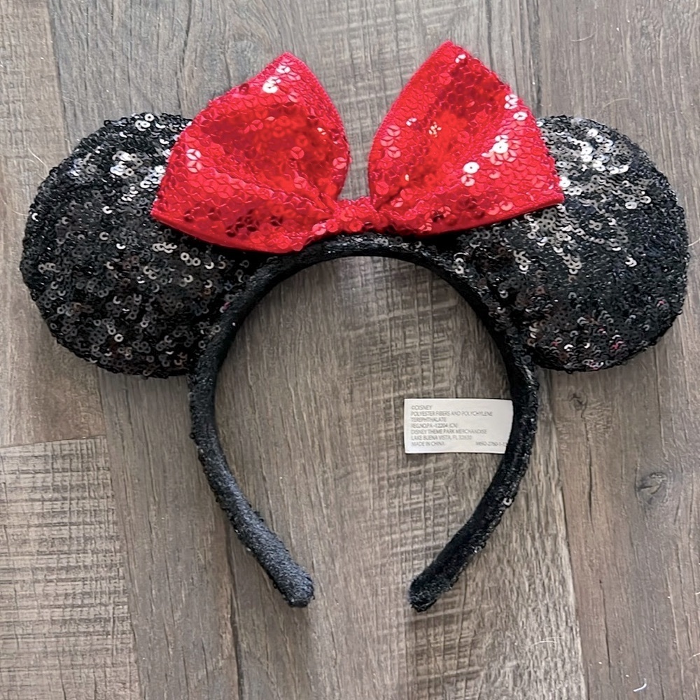 Disney Parks Minnie Mouse sequins headband girls